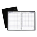 AT-A-GLANCE DayMinder Four-Person Group Daily Appointment Book, 11 x 8, Black Cover, 12-Month (Jan to Dec): 2025 (G56000)