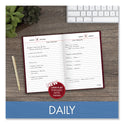 AT-A-GLANCE Standard Diary Daily Reminder Book, 2025 Edition, Medium/College Rule, Red Cover, (201) 7.5 x 5.13 Sheets (SD38713)