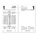 AT-A-GLANCE Financial Desk Calendar Refill, 3.5 x 6, White Sheets, 12-Month (Jan to Dec): 2025 (S17050)