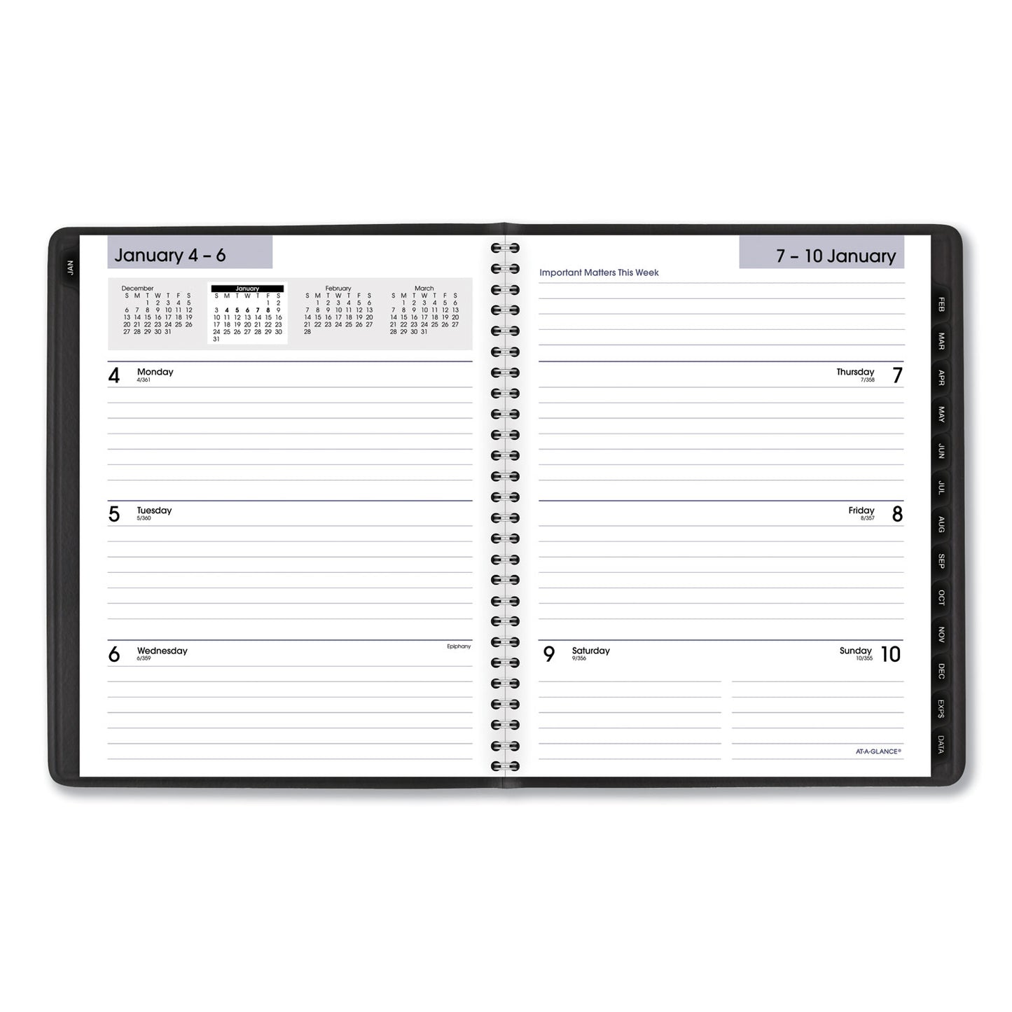 DayMinder G54500 At-A-Glance Executive Weekly/Monthly Planner