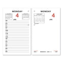 AT-A-GLANCE Two-Color Desk Calendar Refill, 3.5 x 6, White Sheets, 12-Month (Jan to Dec): 2025 (E01750)