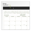 AT-A-GLANCE Two-Color Desk Pad, 22 x 17, White Sheets, Black Binding, Clear Corners, 12-Month (Jan to Dec): 2025 (GG250000)