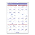 AT-A-GLANCE Three-Month Wall Calendar, 15.5 x 22.75, White Sheets, 12-Month (Jan to Dec): 2025 (PM628)