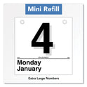 AT-A-GLANCE Today Is Daily Wall Calendar Refill, 6 x 6, White Sheets, 12-Month (Jan to Dec): 2025 (K150)