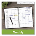 AT-A-GLANCE DayMinder Hard-Cover Monthly Planner, Ruled Blocks, 11.75 x 8, Black Cover, 14-Month: Dec 2024 to Jan 2026 (G470H00)