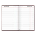 AT-A-GLANCE Standard Diary Daily Journal, 2025 Edition, Wide/Legal Rule, Red Cover, (210) 12 x 7.75 Sheets (SD37713)