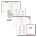 AT-A-GLANCE Standard Diary Daily Diary, 2025 Edition, Medium/College Rule, Red Cover, (200) 9.5 x 7.5 Sheets (SD37413)