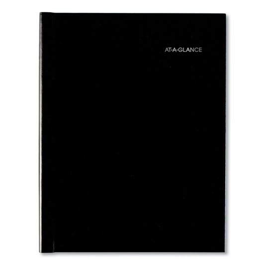 AT-A-GLANCE DayMinder Hardcover Weekly Vertical-Column Format Appointment Book, 11 x 8, Black Cover, 12-Month (Jan to Dec): 2025 (G520H00)