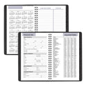 AT-A-GLANCE DayMinder Block Format Weekly Appointment Book, Tabbed Telephone/Add Section, 8.5 x 5.5, Black, 12-Month (Jan to Dec): 2025 (G21000)