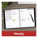 AT-A-GLANCE DayMinder Open-Schedule Weekly Appointment Book, 8.75 x 7, Black Cover, 12-Month (Jan to Dec): 2025 (G53500)