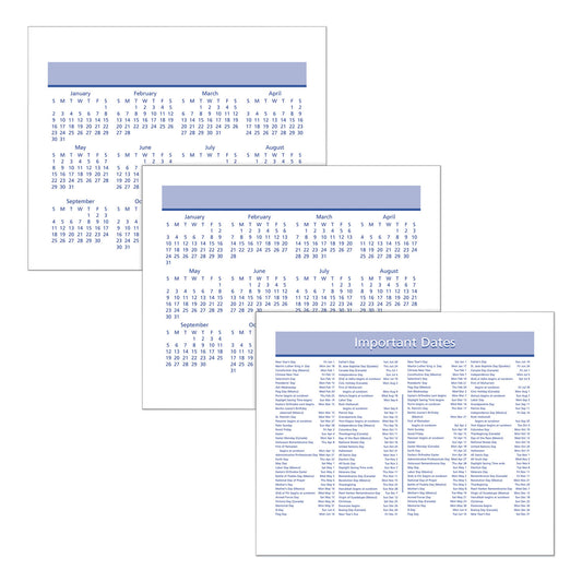 AT-A-GLANCE Flip-A-Week Desk Calendar Refill with QuickNotes, 7 x 6, White Sheets, 12-Month (Jan to Dec): 2025 (SW70650)