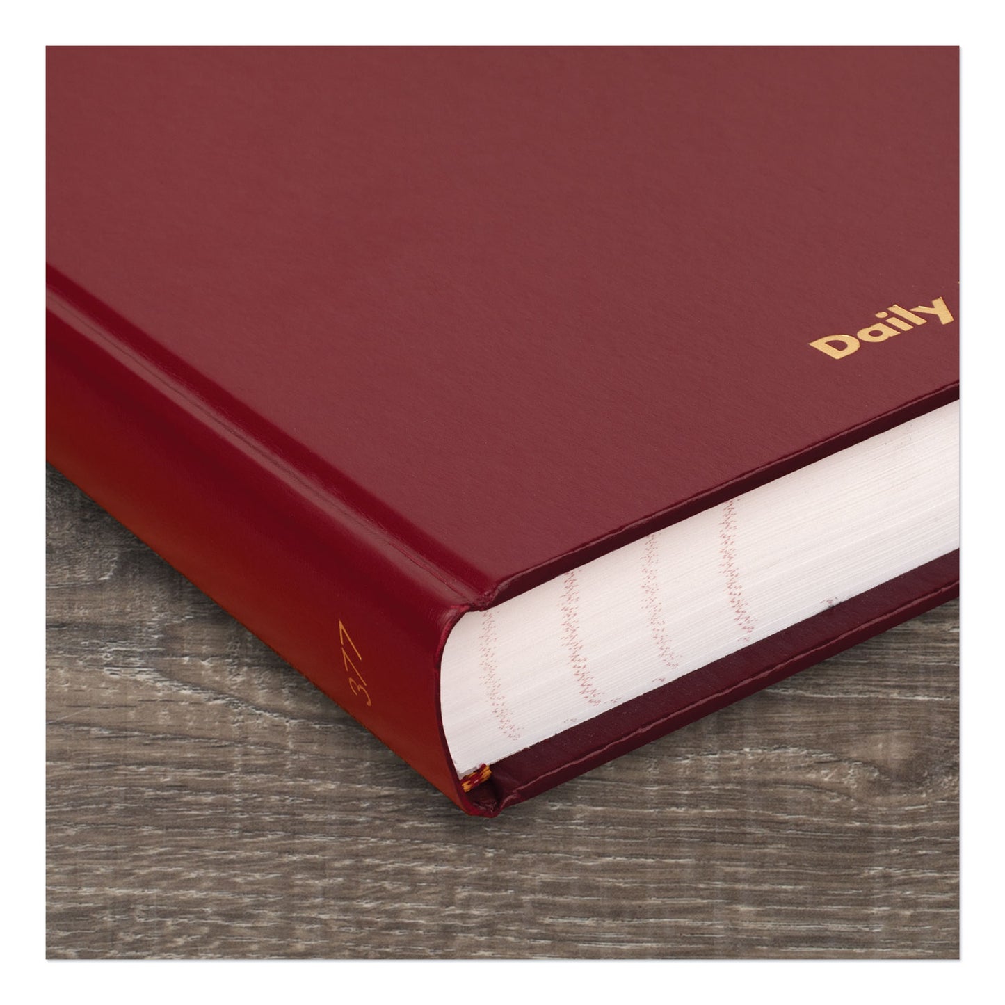 AT-A-GLANCE Standard Diary Daily Journal, 2025 Edition, Wide/Legal Rule, Red Cover, (210) 12 x 7.75 Sheets (SD37713)
