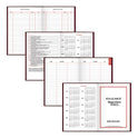 AT-A-GLANCE Standard Diary Daily Reminder Book, 2025 Edition, Medium/College Rule, Red Cover, (201) 8.25 x 5.75 Sheets (SD38913)