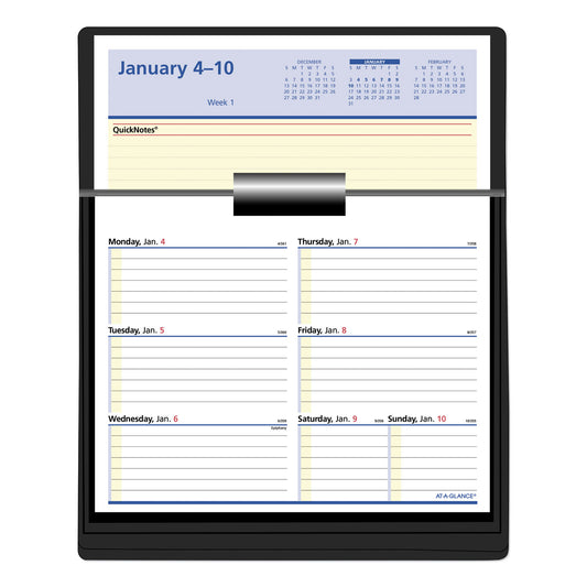 AT-A-GLANCE Flip-A-Week Desk Calendar Refill with QuickNotes, 7 x 6, White Sheets, 12-Month (Jan to Dec): 2025 (SW70650)