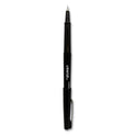 Universal Porous Point Pen, Stick, Medium 0.7 mm, Black Ink, Black Barrel, Dozen (50502)