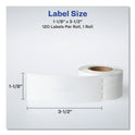 Avery Thermal Printer Labels, Thermal Printers, 1.13 x 3.5, Clear, 120/Roll, 1 Roll/Pack (04151)