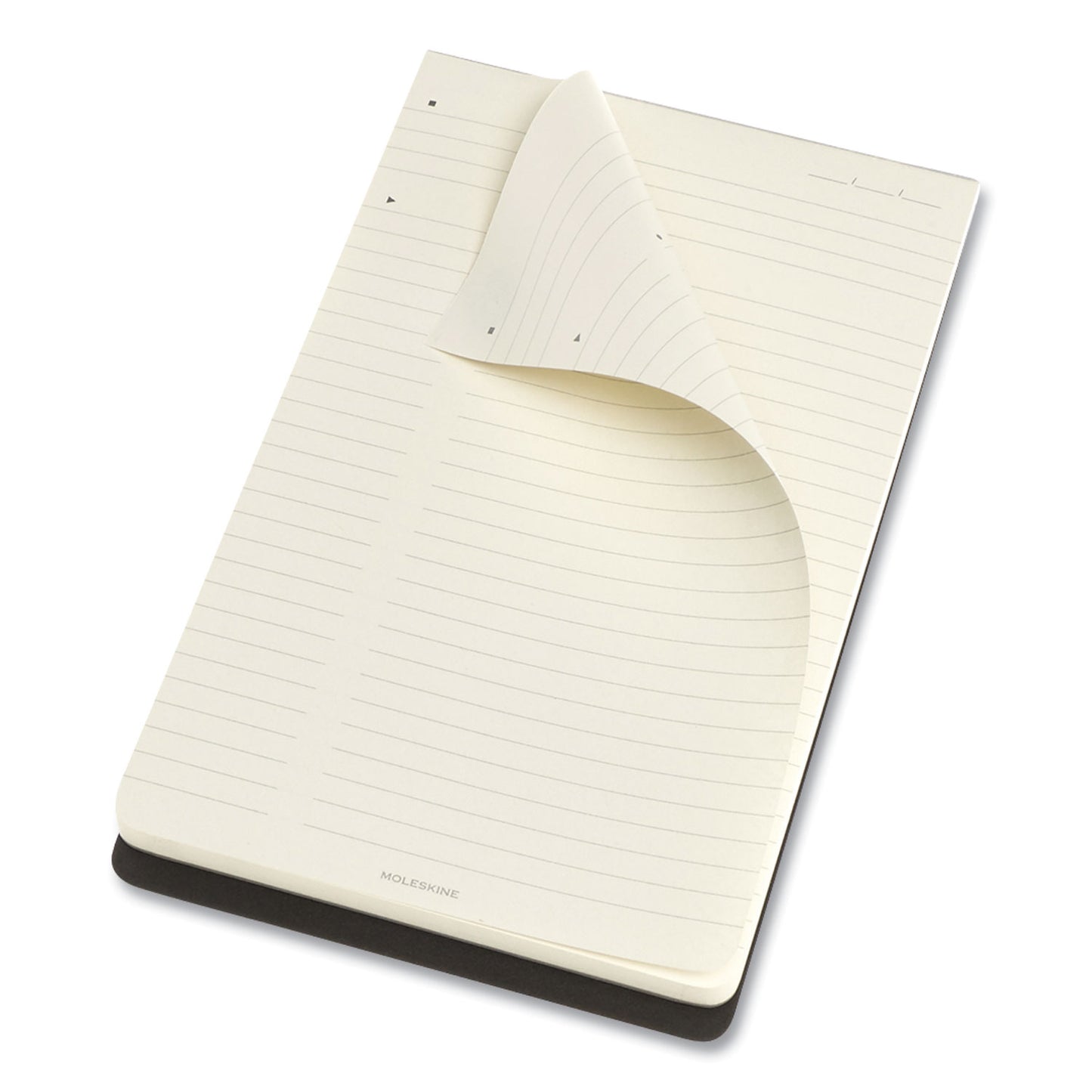 Moleskine PRO Pad, Meeting-Minutes/Notes Format, Black Cover, 96 Ivory 5 x 8.25 Sheets (620916)