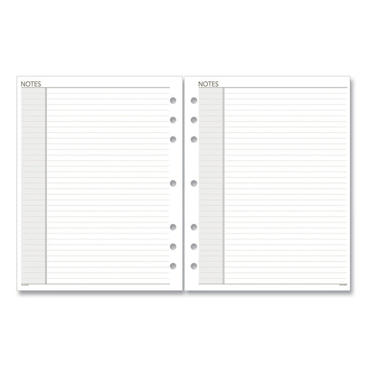 AT-A-GLANCE Lined Notes Pages for Planners/Organizers, 8.5 x 5.5, White Sheets, Undated (011200)