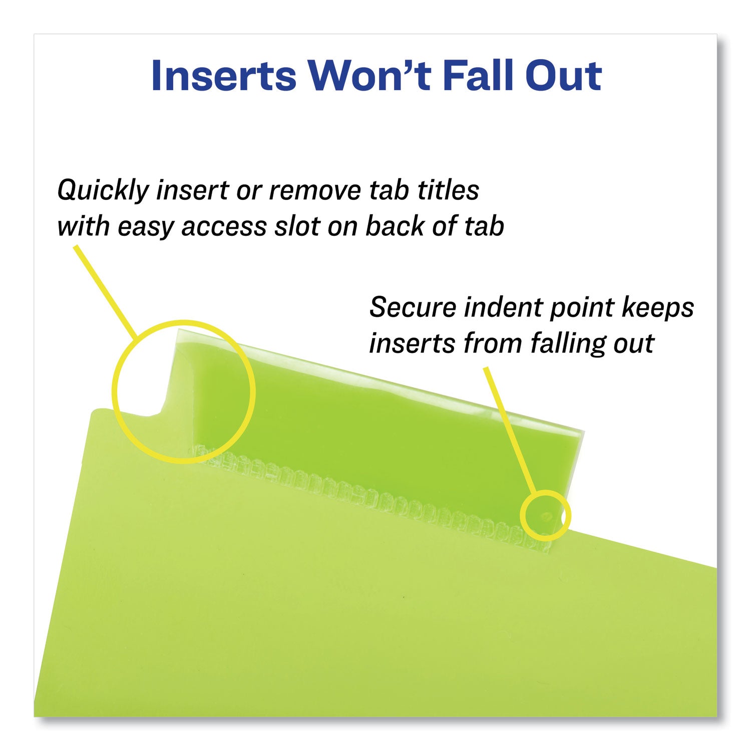 Avery Big Tab Insertable One-Pocket Plastic Dividers, 5-Tab, 11.13 x 9.25, Assorted, 1 Set (07714)