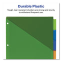Avery Big Tab Insertable One-Pocket Plastic Dividers, 5-Tab, 11.13 x 9.25, Assorted, 1 Set (07714)