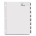 Avery Big Tab Printable Large White Label Tab Dividers, 8-Tab, 11 x 8.5, White, 4 Sets (14439)