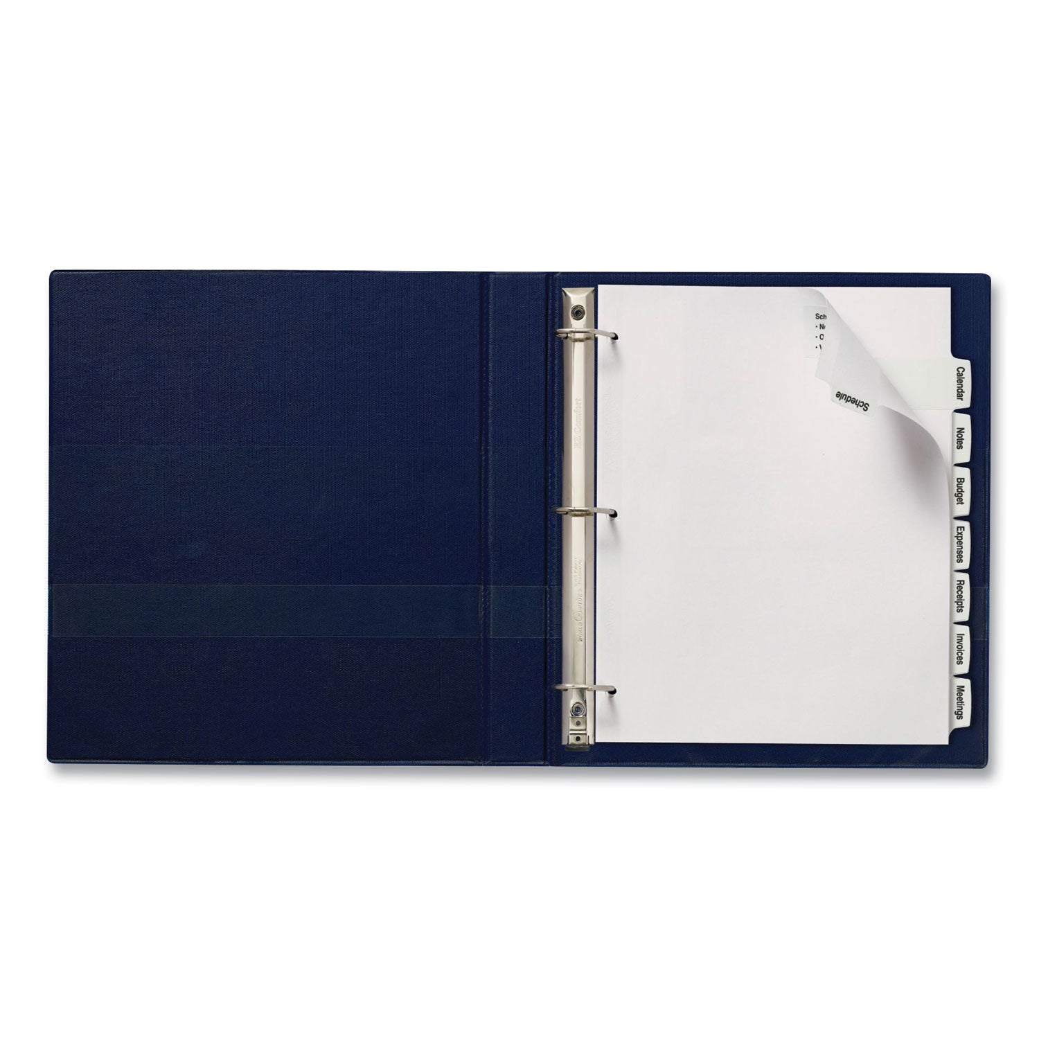 Avery Big Tab Printable Large White Label Tab Dividers, 8-Tab, 11 x 8.5, White, 4 Sets (14439)