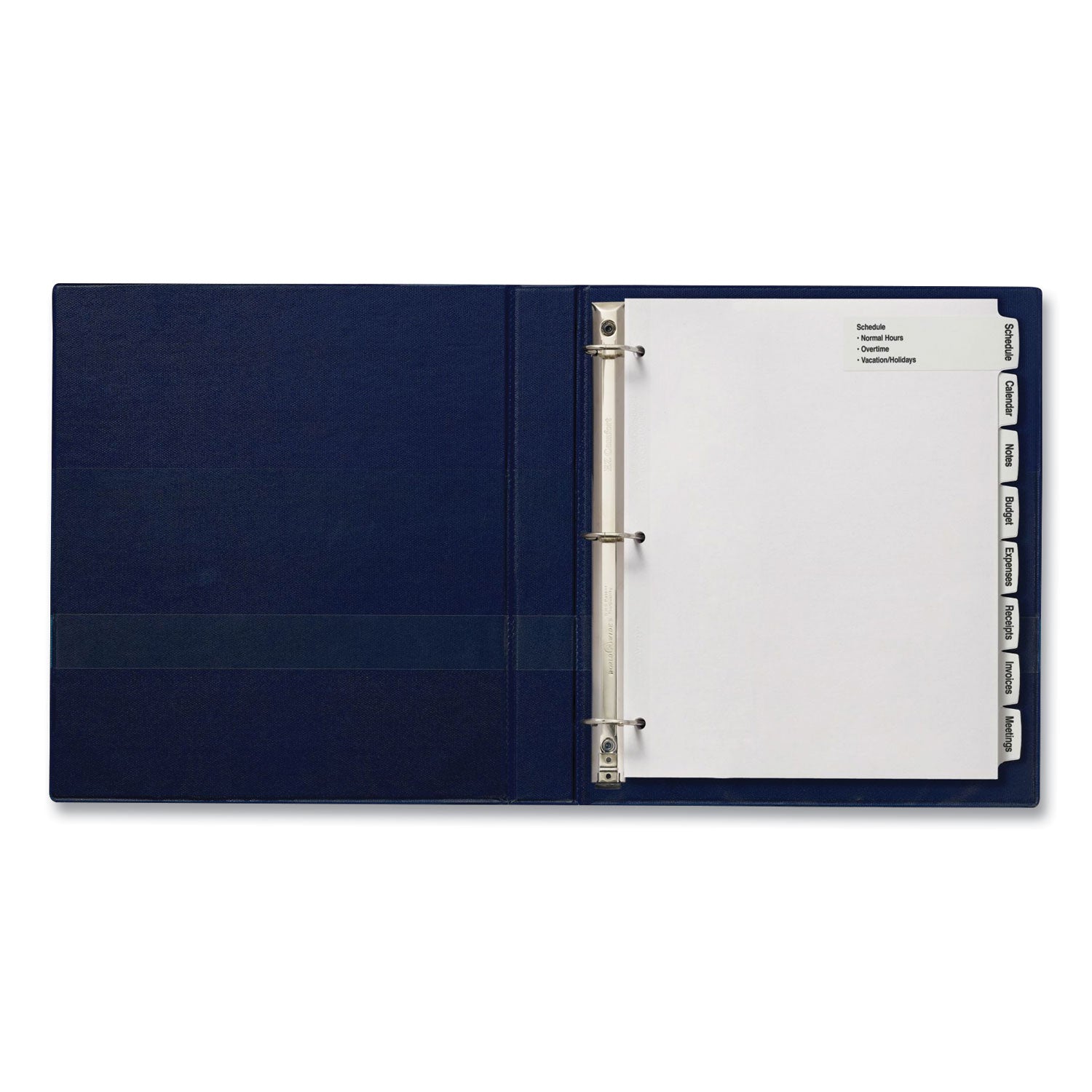 Avery Big Tab Printable Large White Label Tab Dividers, 8-Tab, 11 x 8.5, White, 4 Sets (14439)