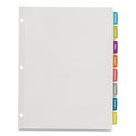 Avery Big Tab Printable White Label Tab Dividers, 8-Tab, 11 x 8.5, White, 4 Sets (14433)