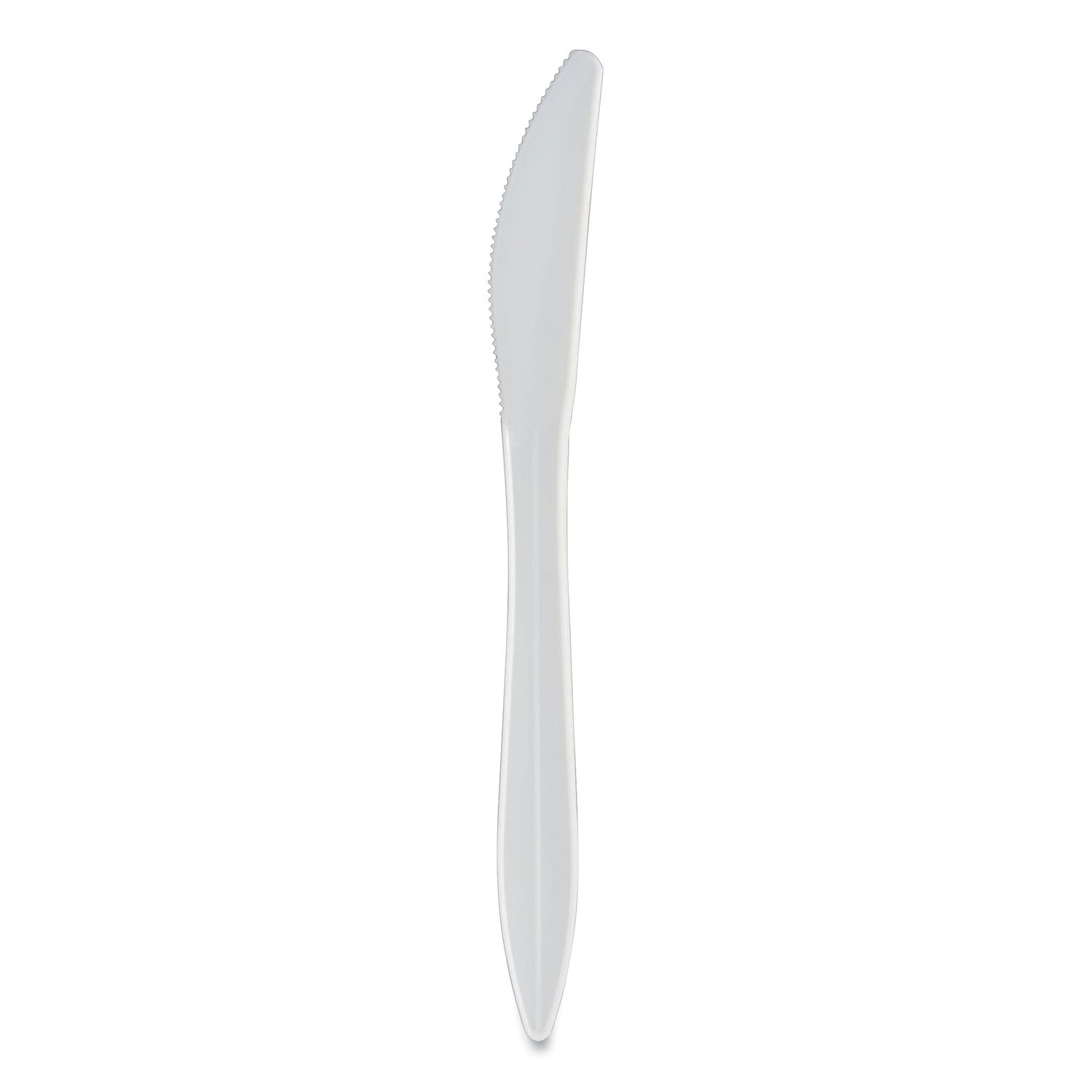 Berkley Square Individually Wrapped Mediumweight Cutlery, Knives, White, 1,000/Carton (1101000)