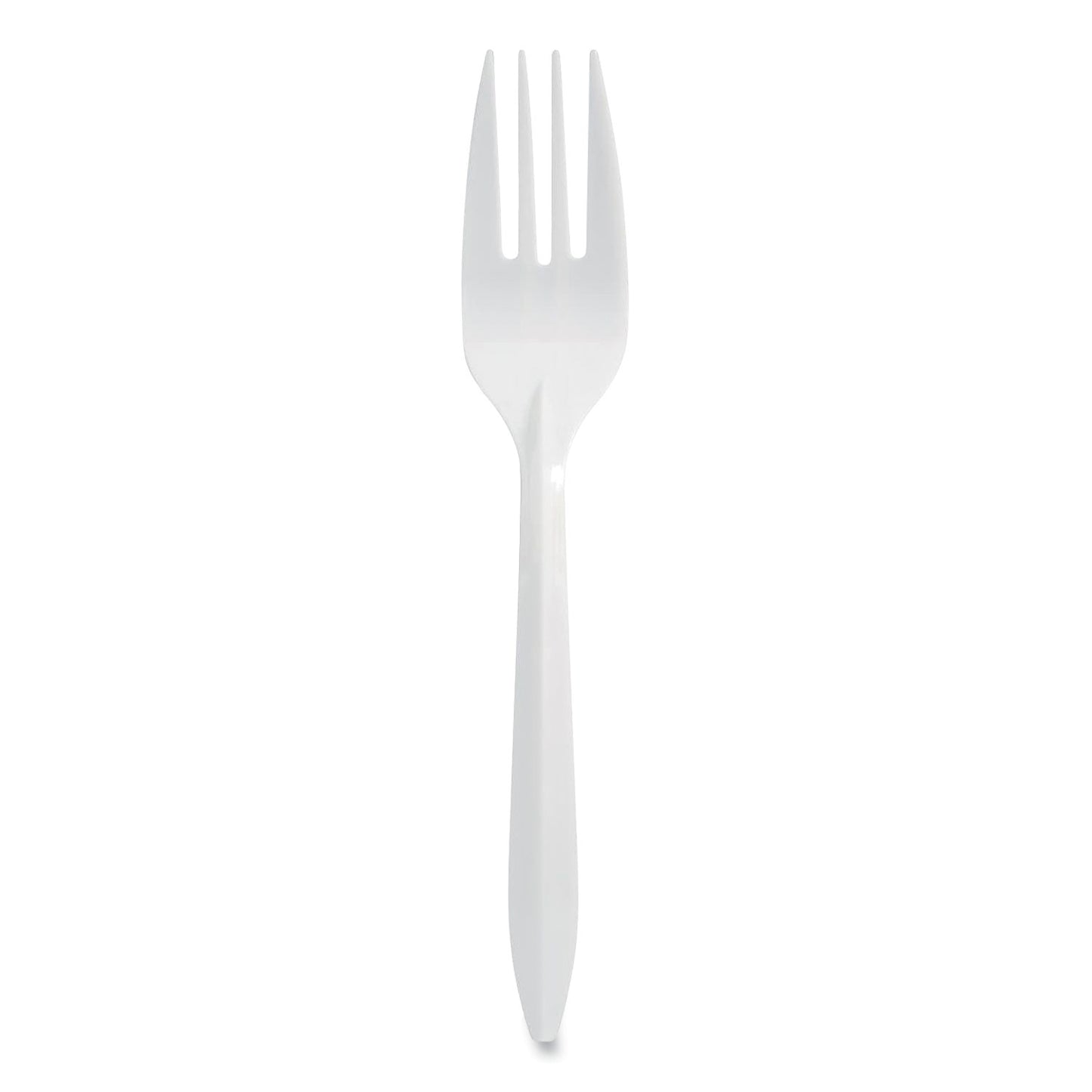 Berkley Square Individually Wrapped Mediumweight Cutlery, Forks, White, 1,000/Carton (1102000)