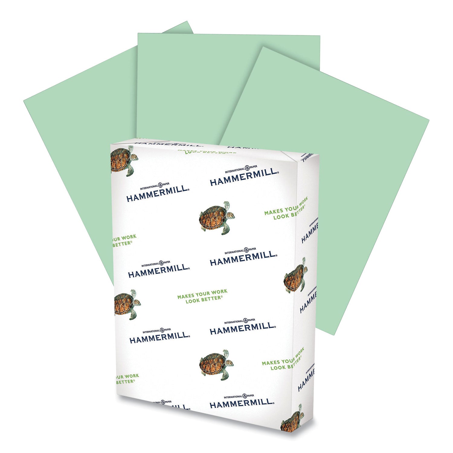 Hammermill Colors Print Paper, 20 lb Bond Weight, 11 x 17, Green, 500/Ream (102186)