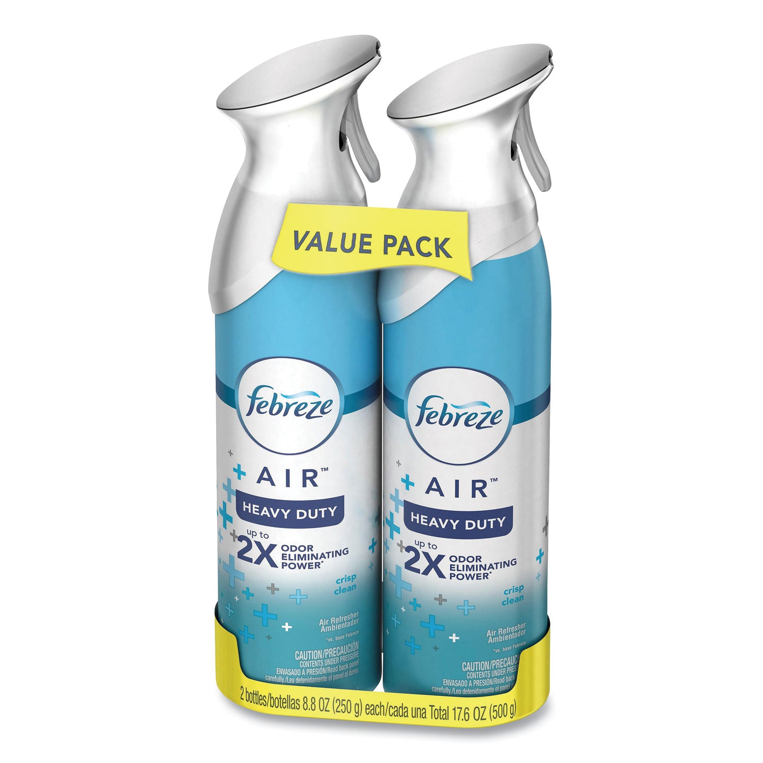 Febreze AIR, Crisp Clean, 8.8 oz Aerosol Spray, 2/Pack (97806)