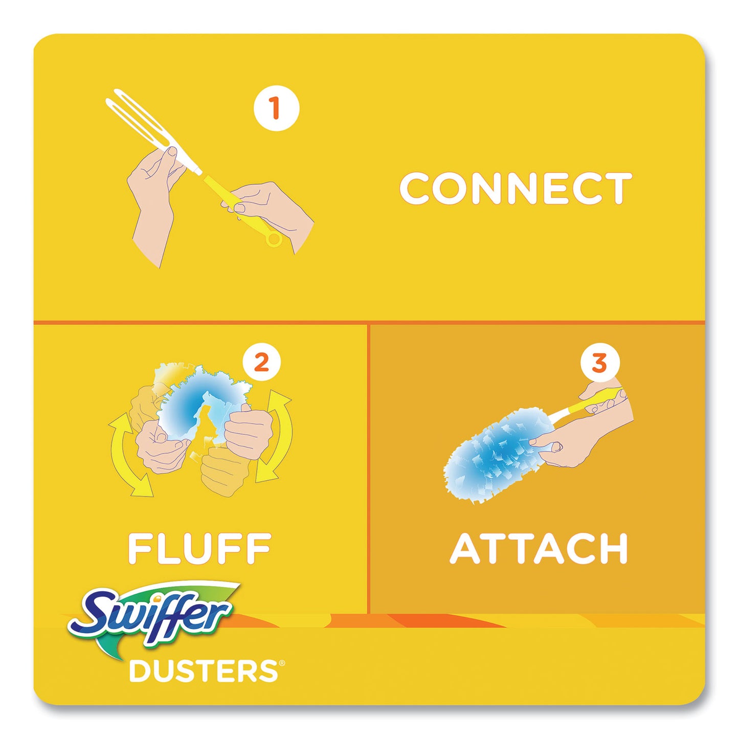 Swiffer Dusters Refill, Dust Lock Fiber, Lavender Scent, Light Blue, 18/Box (99037)