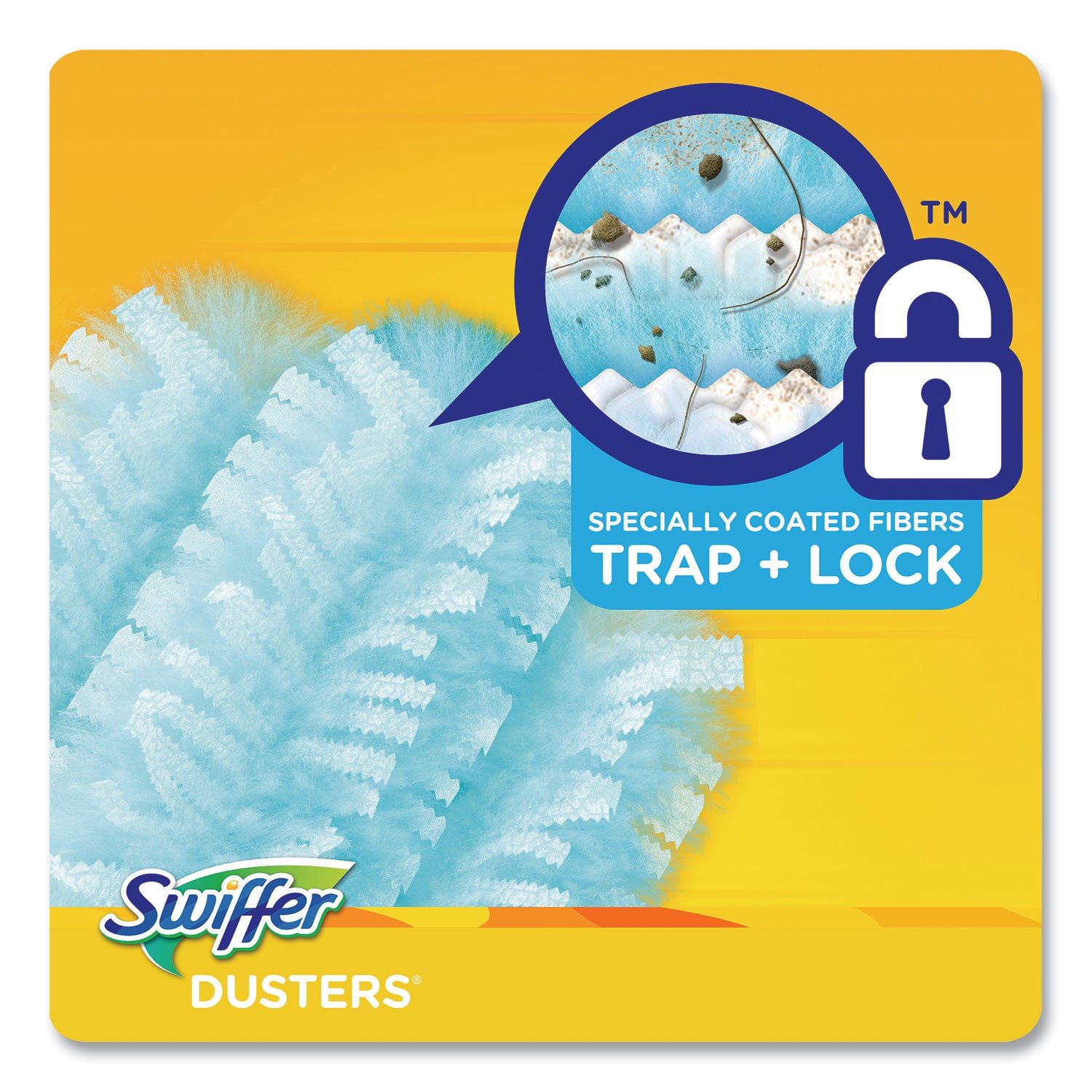 Swiffer Dusters Refill, Dust Lock Fiber, Lavender Scent, Light Blue, 18/Box (99037)