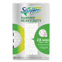 Swiffer Heavy-Duty Dry Refill Cloths, White, 11 x 8.5, 32/Pack (77198)