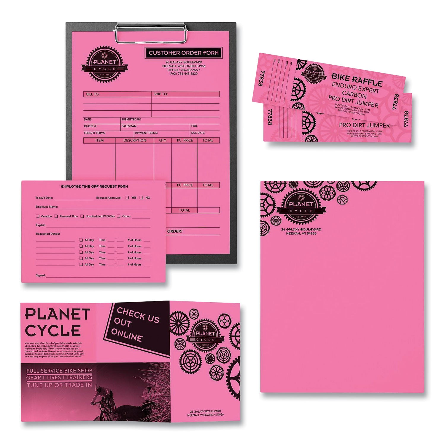 Astrobrights Color Paper, 24 lb Bond Weight, 11 x 17, Pulsar Pink, 500/Ream (2103322623)