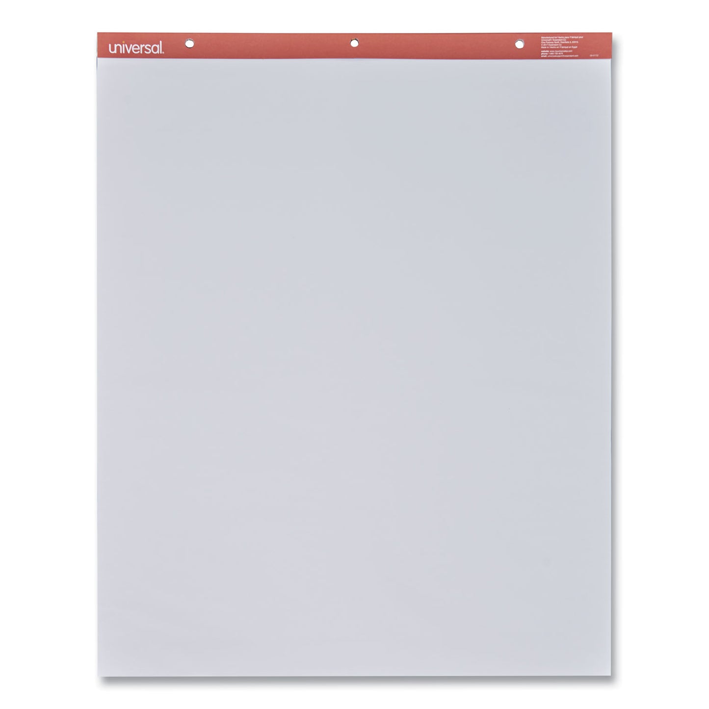 Universal Easel Pads/Flip Charts, Unruled, 27 x 34, White, 50 Sheets, 2/Carton (35600)