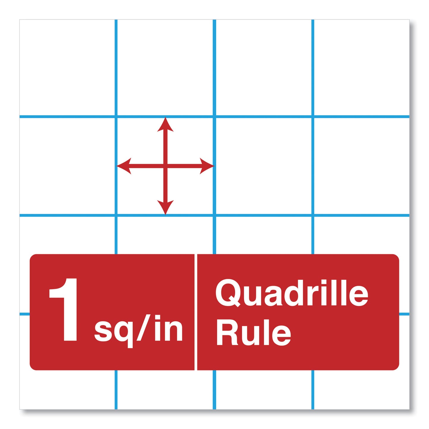 Universal Easel Pads/Flip Charts, Quadrille Rule (1 sq/in), 27 x 34, White, 50 Sheets, 2/Carton (35602)