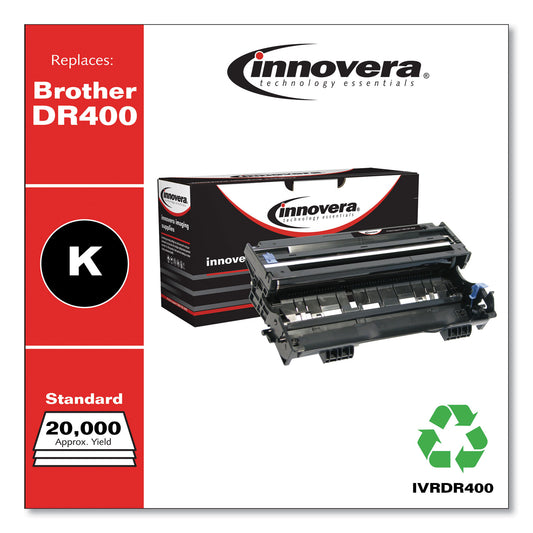 Innovera Remanufactured Black Drum Unit, Replacement for DR400, 20,000 Page-Yield