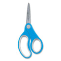 Westcott Soft Handle Kids Scissors, Pointed Tip, 5" Long, 1.75" Cut Length, Straight Assorted Color Handles, 12/Pack (15972)