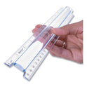 Westcott 12" Magnifying Ruler, Standard/Metric, Plastic, Clear (15571)