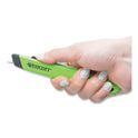 Westcott Safety Ceramic Blade Box Cutter, 0.5" Blade, 5.5" Plastic Handle, Green (16475)