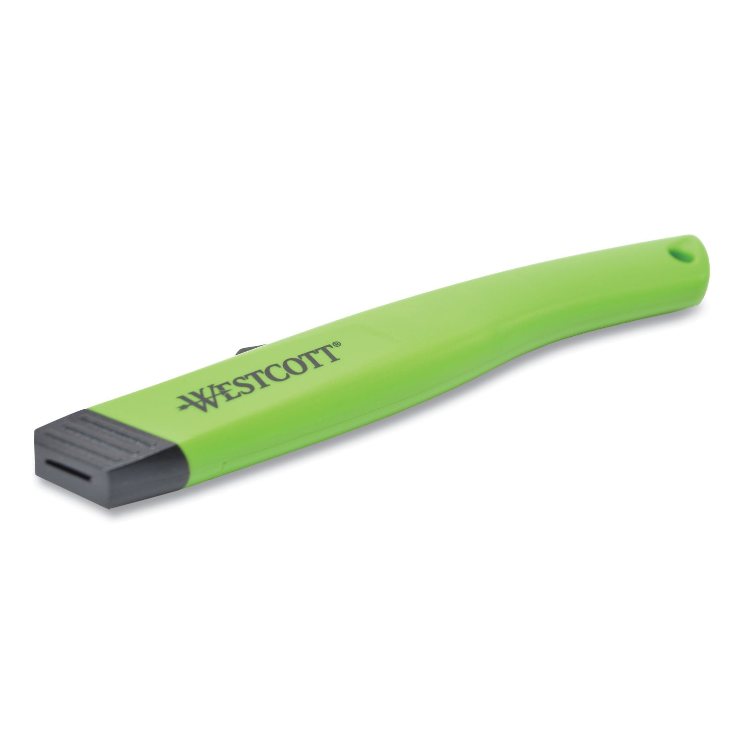 Westcott Safety Ceramic Blade Box Cutter, 0.5" Blade, 5.5" Plastic Handle, Green (16475)