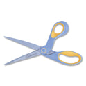 Westcott ExtremEdge Titanium Bent Scissors, 9" Long, 4.5" Cut Length, Offset Gray/Yellow Handle (14669)