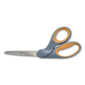 Westcott Titanium Bonded Scissors, 8" Long, 3.5" Cut Length, Crane-Style Gray/Yellow Handle (13731)