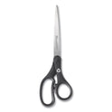 Westcott KleenEarth Basic Plastic Handle Scissors, 9" Long, 4.25" Cut Length, Straight Black Handle (15586)