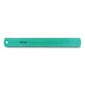 Westcott 12" Jewel Colored Ruler, Standard/Metric, Plastic (12975)