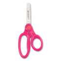 Westcott Kids' Scissors with Antimicrobial Protection, Rounded Tip, 5" Long, 2" Cut Length, Straight Assorted Color Handles, 12/Pack (14871)