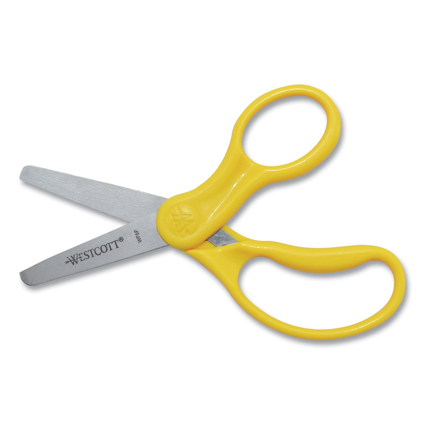 Westcott For Kids Scissors, Rounded Tip, 5" Long, 1.75" Cut Length, Straight Handle, Randomly Assorted Handle Color (13130)