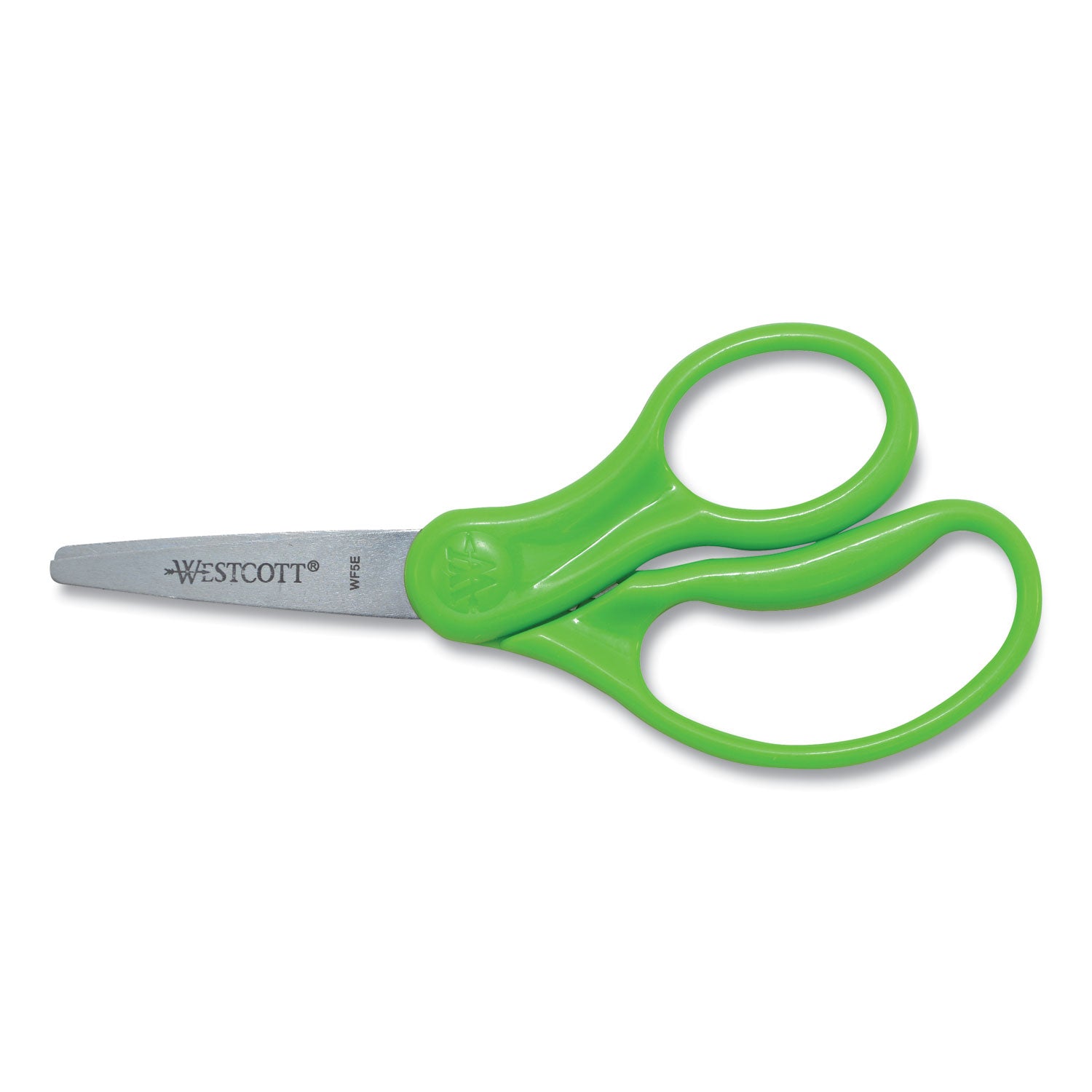 Westcott For Kids Scissors, Pointed Tip, 5" Long, 1.75" Cut Length, Straight Handle, Randomly Assorted Handle Color (13131)